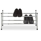 Premier Housewares Chrome Frame zložljivo stojalo za čevlje | Shoptok.si