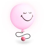 MOB lučka Bubbly Smiley roza | Shoptok.si