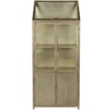 Dutchbone siva kovinska vitrina 64x151x35 cm monviso – Cene