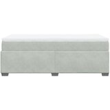 Box spring krevet s madracem svjetlosivi 100x200 cm baršunasti | shoptok.hr