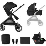 Kikka Boo kolica za bebe 3u1 Ava Black, 0m+ | ePonuda.com