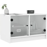 TV ormarić sa staklenim vratima bijeli 68x37x42 cm | Eponuda.com