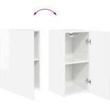 4 Set omare za televizijo na steni 4 pcs Visok sijaj bela - - Bela - 46.12 - 78,5 x 31 x 29,5 cm - 2025-vidaXL-Uvoz_2 | Shoptok.si
