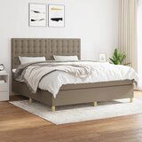 Maison Chic Box spring postelja - Vzmetna postelja z vzmetnico taupe 180x200 cm blago SL14703, (21884472) | Shoptok.si