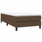  Okvir za krevet s oprugom tamnosmeđi 90x200 cm od tkanine | Eponuda.com
