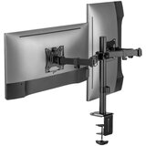 Superior Stolni nosač za 2 LCD monitora, 17&quot; - 32&quot; - Nosač za dva LCD monitora, Sivi cijene