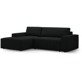 Micadoni Črna raztegljiva kotna sedežna garnitura iz tkanine bouclé (levi kot) Jodie – Home | Shoptok.si