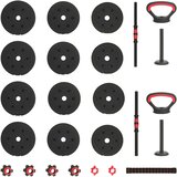  Set utega 4-u-1: bučica, težinska šipka i kettlebell 20 kg | shoptok.hr