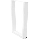  Noge jedilne mize V-oblike 3 kosi bele 70x(72-73,3) cm jeklo | Shoptok.si