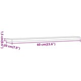 vidaXL Stenske police 4 kosi artisan hrast 60x20x1,5 cm inženirski les | Shoptok.si