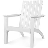 Costway Leseni vrtni fotelj Bela vrtna stolica, (5000296163) Cene