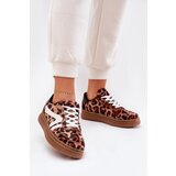Boto Womens Platform Sneakers Leopard Brown Totter | shoptok.hr