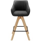 Bessagi Home Barski Stol Leonie, Temno Siva, Vrtljiv | Shoptok.si