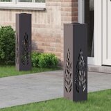  Solarna LED svjetlost za stazu 2 pcs Crna Hladno valjana čelika | shoptok.hr