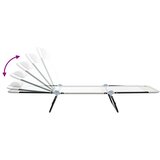  Sklopiva ležaljka za sunčanje 2 pcs Krema 182 x 55 x 85,5 cm | shoptok.hr