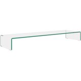 The Living Store Stojalo za TV / ekran stekleno prozorno 110x30x13 cm - TV Stojalo, (21493883) | Shoptok.si
