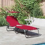  Sklopiva ležaljka za sunčanje Crvena 190 x 57 x 81 cm oxford | shoptok.hr
