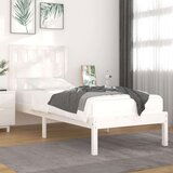  Posteljni okvir bel iz trdne borovine 100x200 cm, (20906461) | Shoptok.si