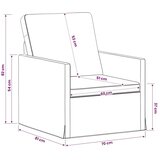  Fotelja Morska zelena 70 x 81 x 82 cm Baršun - zelena boja mora 60 cm | shoptok.hr