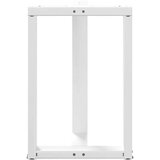  Noge za jedilno mizo v obliki črke T, 2 kosa, bele barve, 50x35x(72-73) cm, jeklo, (22123997) | Shoptok.si
