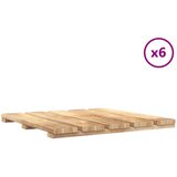  Pločice za decking 6 pcs Smeđa 50 x 50 cm | shoptok.hr