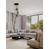 Nova Luce Mat crna staklena LED viseća svjetiljka s mogućnosti zatamnjivanja ø 40 cm Ballet – | shoptok.hr