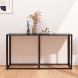 vidaXL Konzolni stol crni 140 x 35 x 75,5 cm od kaljenog stakla Cijene