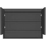  Kupaonski ormarić s ogledalom 80 x 15 x 60 cm MDF antracit | shoptok.hr
