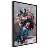  Slika - Pierre-Auguste Renoir – Vase of Roses 80x120 U crnom drvenom okviru | shoptok.hr