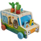 Kruzzel drveni autić sorter s figuricama i mrkvama | shoptok.hr