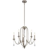Quintiesse QN-KARLEE5 - Luster na štapu KARLEE 5xE14/60W/230V mat hrom | Eponuda.com