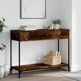 The Living Store Konzolna mizica dimljen hrast 100x34,5x75 cm inženirski les - Konzolna Mizica, (21574781) Cene