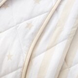 Bianca Bijeli/bež pamučan prošiven dječji pokrivač 135x190 cm Mini Star & Stripes – | shoptok.hr