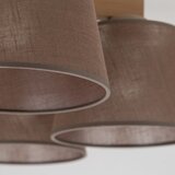 Brilagi plafonski luster latte sabia 5xE27/15W/230V borovina/smeđa | Eponuda.com