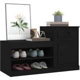 Ormarić za cipele crni 100 x 42 x 60 cm od konstruiranog drva | shoptok.hr