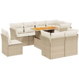  The Living Store Vrtna garnitura 9-delna z blazinami bež poli ratan - Vrtna Sedežna Garniture, (21460178) | Shoptok.si