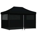 Šator za svadbe - šator za zabave Crna 292 x 440 x 315 cm Oxford tkanina - Crna s 4 bočna zida Da | shoptok.hr