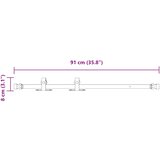  Komplet kliznih vrata ormarića 91 cm ugljični čelik | shoptok.hr