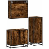  3-dijelni set kupaonskog namještaja boja hrasta drveni | shoptok.hr