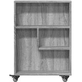  Uska kolica za pohranu boja hrasta 48x13x68cm konstruirano drvo | shoptok.hr