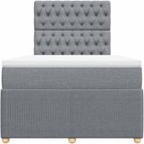  Krevet s oprugama i madracem svjetlosivi 120x190 cm od tkanine | shoptok.hr