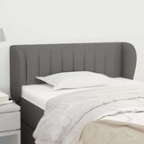  Uzglavlje s ušima tamnosivo 83x23x78/88 cm od tkanine | shoptok.hr