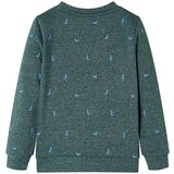  Dječja topla majica tamnozelena prošarana 128 | shoptok.hr