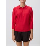 Reserved Polo-džemper s visokim udjelom viskoze - crvena | shoptok.hr