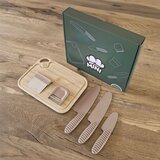 Mini dodatki za kuhinjo (pladnji, živila, gospodinjski aparati,..) otroški komplet za kuhanje, roza | Shoptok.si