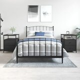  Noćni ormarići 2 kom crni 44 x 45 x 60 cm od konstruiranog drva | Eponuda.com