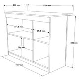 Hanah home OR2-W white kitchen table | ePonuda.com