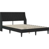  Okvir kreveta s madracem Zidne s uzglavljem 2 pcs Crna Baršun - Crna 160 x 200 cm | shoptok.hr