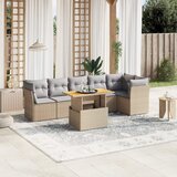 vidaXL 7-dijelni set vrtnih sofa od poliratana s jastucima bež | shoptok.hr