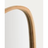 Kave Home Stensko ogledalo z lesenim okvirjem 45,5x47 cm Alura – | Shoptok.si